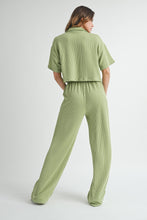 Load image into Gallery viewer, Isla Ribbed Cargo Pocket Shirt and Pants Matching Set