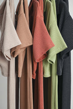 Load image into Gallery viewer, Isla Ribbed Cargo Pocket Shirt and Pants Matching Set
