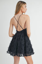 Load image into Gallery viewer, Sierra Tulle Flare Mini Dress - Black