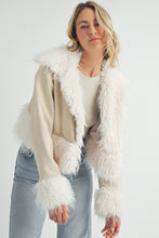 Load image into Gallery viewer, Aspen Suede Jacket with Fur Trim