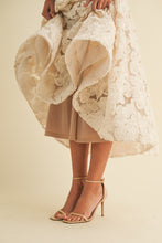 Load image into Gallery viewer, Olivia Tulle Applique Floral Dress - White