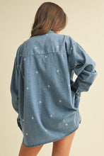 Load image into Gallery viewer, Lexi Embroidered Chambray Button Down Shirt