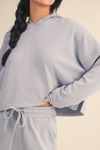 Load image into Gallery viewer, Basic Scuba Knit Cropped Hoodie