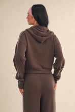 Load image into Gallery viewer, Lana Scuba Knit Pipeline Zip Up Jacket