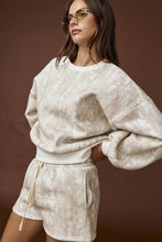 Load image into Gallery viewer, Cozy Camouflage Sweatshirt &amp; Shorts Lounge Set