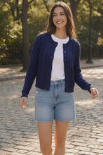 Load image into Gallery viewer, Charmaine Cable Knit Button Down Cardigan