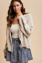Load image into Gallery viewer, Aileen Wool Blend Boucle Button Down Cardigan
