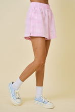 Load image into Gallery viewer, Cora Gingham Plaid Boxer Shorts - Pink