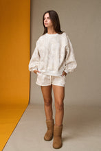 Load image into Gallery viewer, Cozy Camouflage Sweatshirt &amp; Shorts Lounge Set