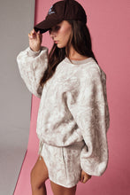 Load image into Gallery viewer, Cozy Camouflage Sweatshirt &amp; Shorts Lounge Set