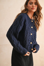 Load image into Gallery viewer, Charmaine Cable Knit Baby Cardigan