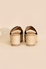 Load image into Gallery viewer, Platform Slide Espadrille Sandals