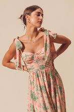 Load image into Gallery viewer, Leandra Romantic Peach Tie Strap Maxi Dress, Preorder