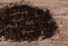 Load image into Gallery viewer, Gold Metal Wire Garden Labels