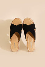 Load image into Gallery viewer, Platform Slide Espadrille Sandals
