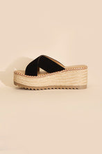 Load image into Gallery viewer, Platform Slide Espadrille Sandals