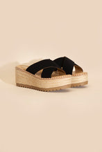 Load image into Gallery viewer, Platform Slide Espadrille Sandals