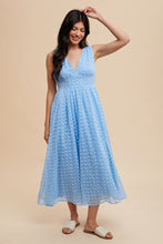 Load image into Gallery viewer, Solene Embroidered Maxi Dress - Blue Sky