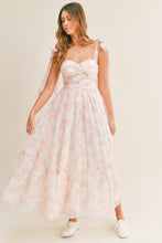 Load image into Gallery viewer, Winnie Flowy Pink Floral Sweetheart Maxi Dress - PREORDER