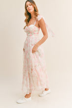 Load image into Gallery viewer, Winnie Flowy Pink Floral Sweetheart Maxi Dress - PREORDER