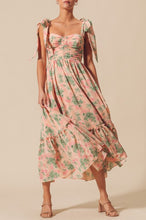Load image into Gallery viewer, Leandra Romantic Peach Tie Strap Maxi Dress, Preorder