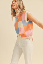 Load image into Gallery viewer, Miranda Checkered Sweater Vest