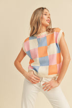 Load image into Gallery viewer, Miranda Checkered Sweater Vest
