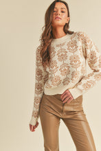 Load image into Gallery viewer, Oasis Cuffed Floral Sweater