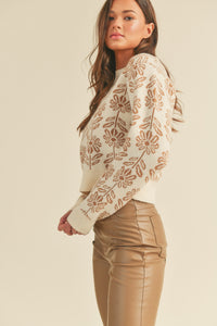 Oasis Cuffed Floral Sweater