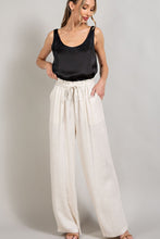 Load image into Gallery viewer, Kylie Drawstring Linen Pants - Oatmeal