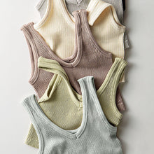 Load image into Gallery viewer, Mia Seamless Ribbed Crop Tank