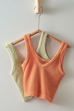Load image into Gallery viewer, Mia Seamless Ribbed Crop Tank