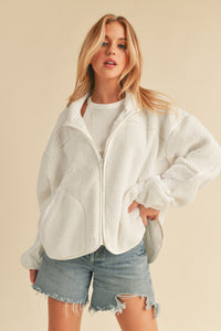 Baby it’s Cold Sherpa Zip Up Jacket