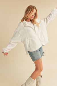 Baby it’s Cold Sherpa Zip Up Jacket