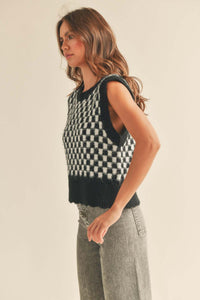 Hayden Checkered Sweater Vest