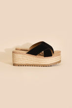 Load image into Gallery viewer, Platform Slide Espadrille Sandals