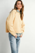 Load image into Gallery viewer, Fallon Open Back Bowtie Sweater - Golden