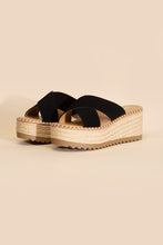 Load image into Gallery viewer, Platform Slide Espadrille Sandals