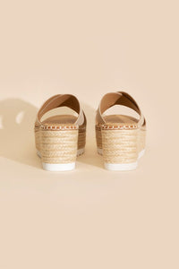 Platform Slide Espadrille Sandals