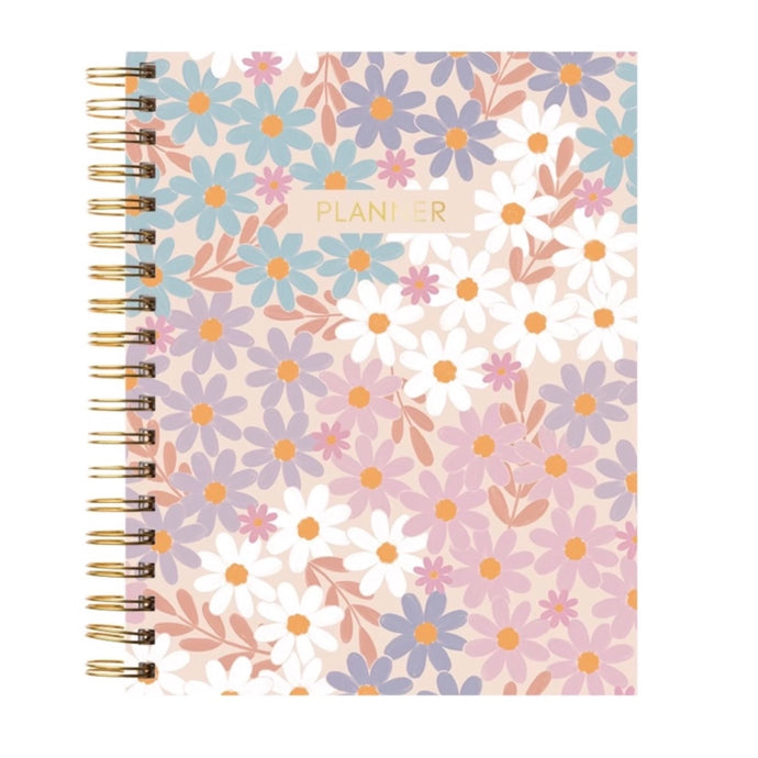 Mixed Daisy Floral Undated Planner