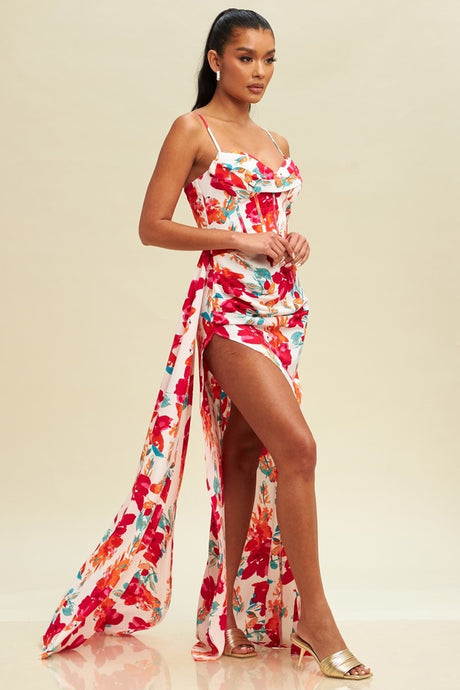 Havana Nights Floral Maxi Dress