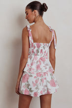 Load image into Gallery viewer, Kianna Ribbon Tiered Floral Mini Dress