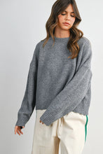Load image into Gallery viewer, Fallon Open Back Bowtie Sweater - Gray