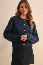 Load image into Gallery viewer, Charmaine Cable Knit Baby Cardigan