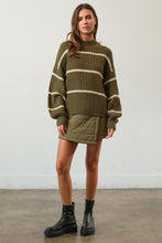 Load image into Gallery viewer, Gayle Striped Oversized Knit Sweater