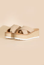 Load image into Gallery viewer, Platform Slide Espadrille Sandals