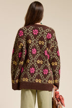 Load image into Gallery viewer, Laney Floral Brushed Cardigan - Brown/Pink