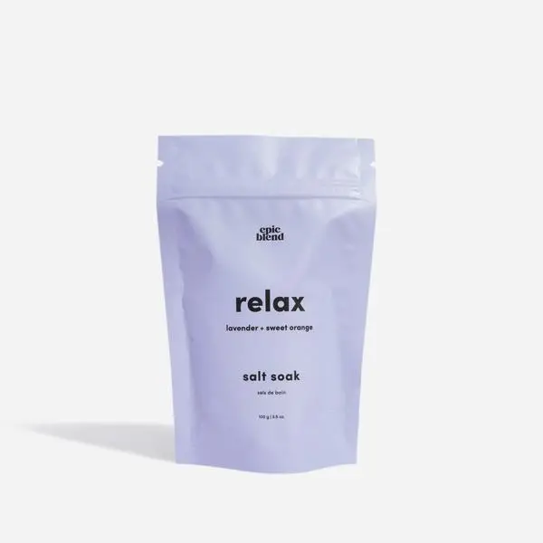 Relax Bath Salt Soak - Lavender & Sweet Orange: 3.5oz