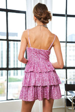 Load image into Gallery viewer, Sydnie Tiered Sequin Mini Dress