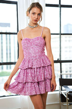 Load image into Gallery viewer, Sydnie Tiered Sequin Mini Dress